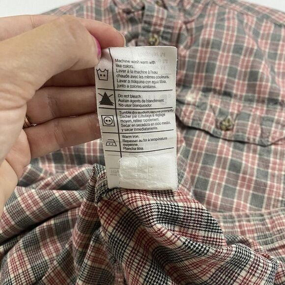 Carhartt Multicolor Plaid Short Sleeve Button Up Shirt Pockets Sz M 100% Cotton - Picture 8 of 9